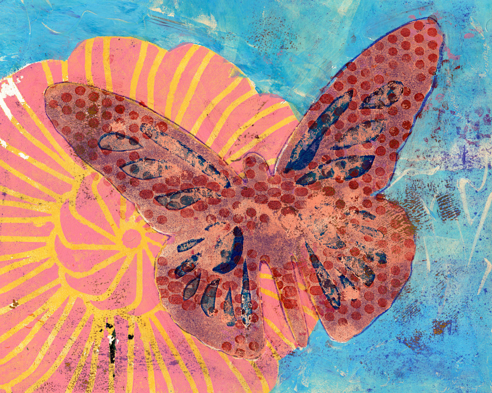 Butterfly Garden - Mixed media artwork by Jennifer Akkermans