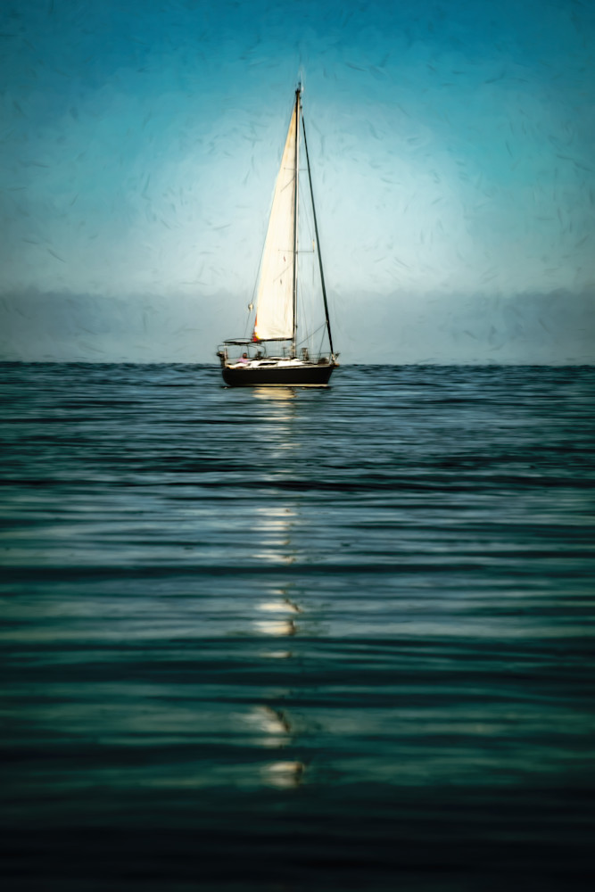 Painted Sailboat Photography Art | 603016584