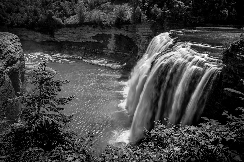 Middle Falls At Night, Letchworth, New York Photography Art | Kim Clune, Photographer Untamed