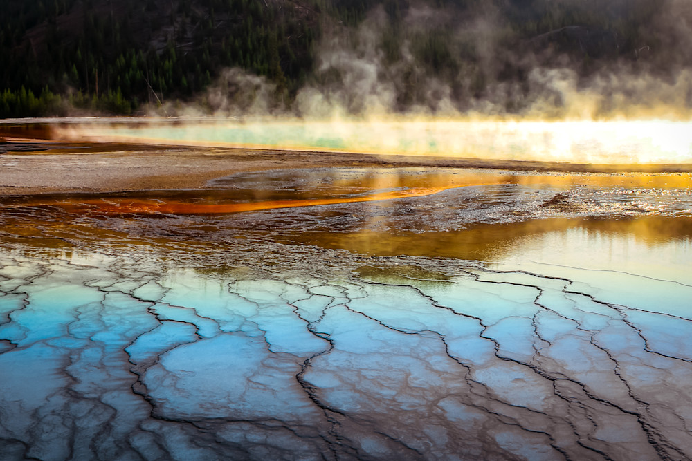 Grand Prismatic Steam, Yellowstone Photography Art | Kim Clune Photography