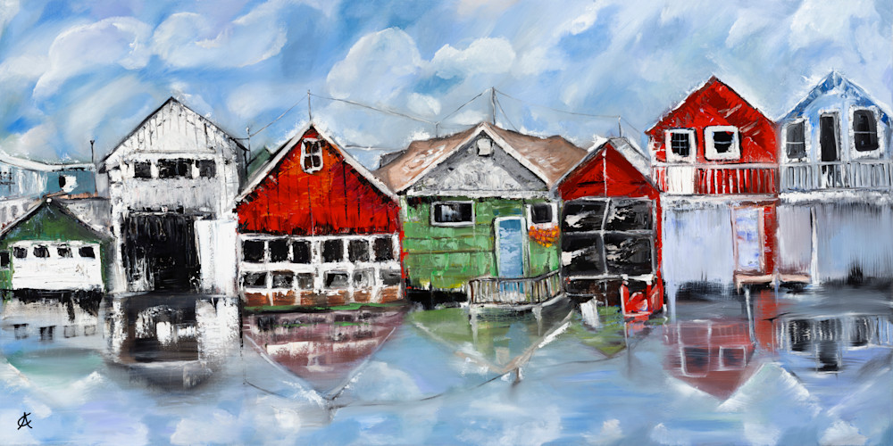 Canandaigua Lake Ny Boat Houses Art | Art of Recovery