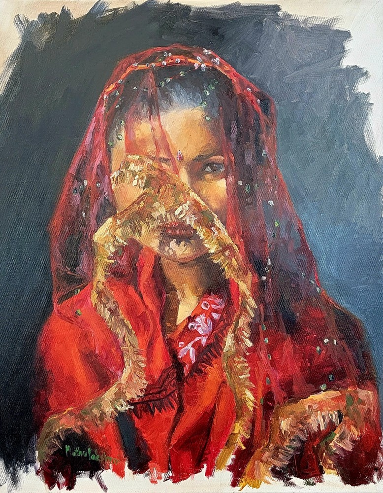 Veiled Beauty Art | Art by Lakshmi
