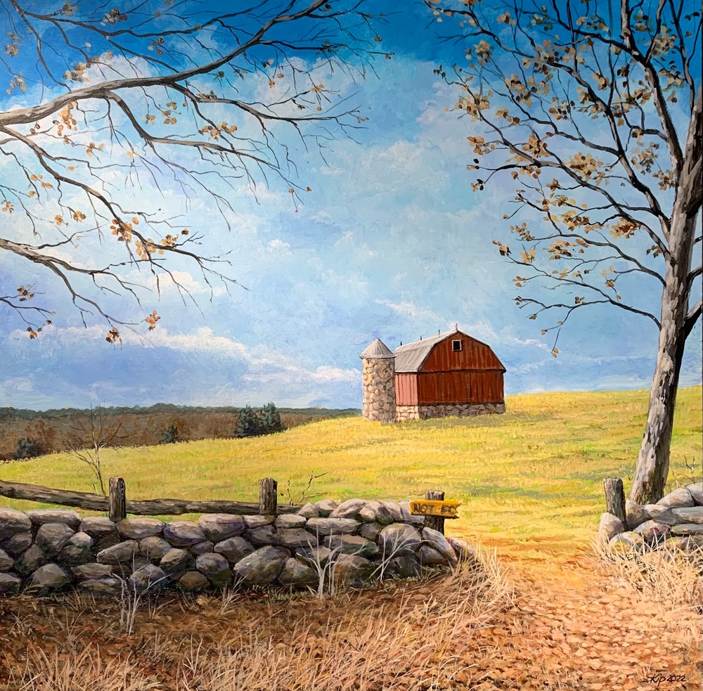 Barn On The Hill Art | Skip Marsh Art