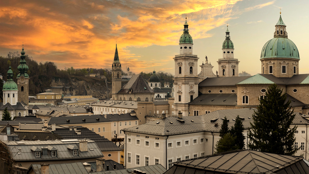  Salzberg, Austria Panorama Photography Art | marcyephotography