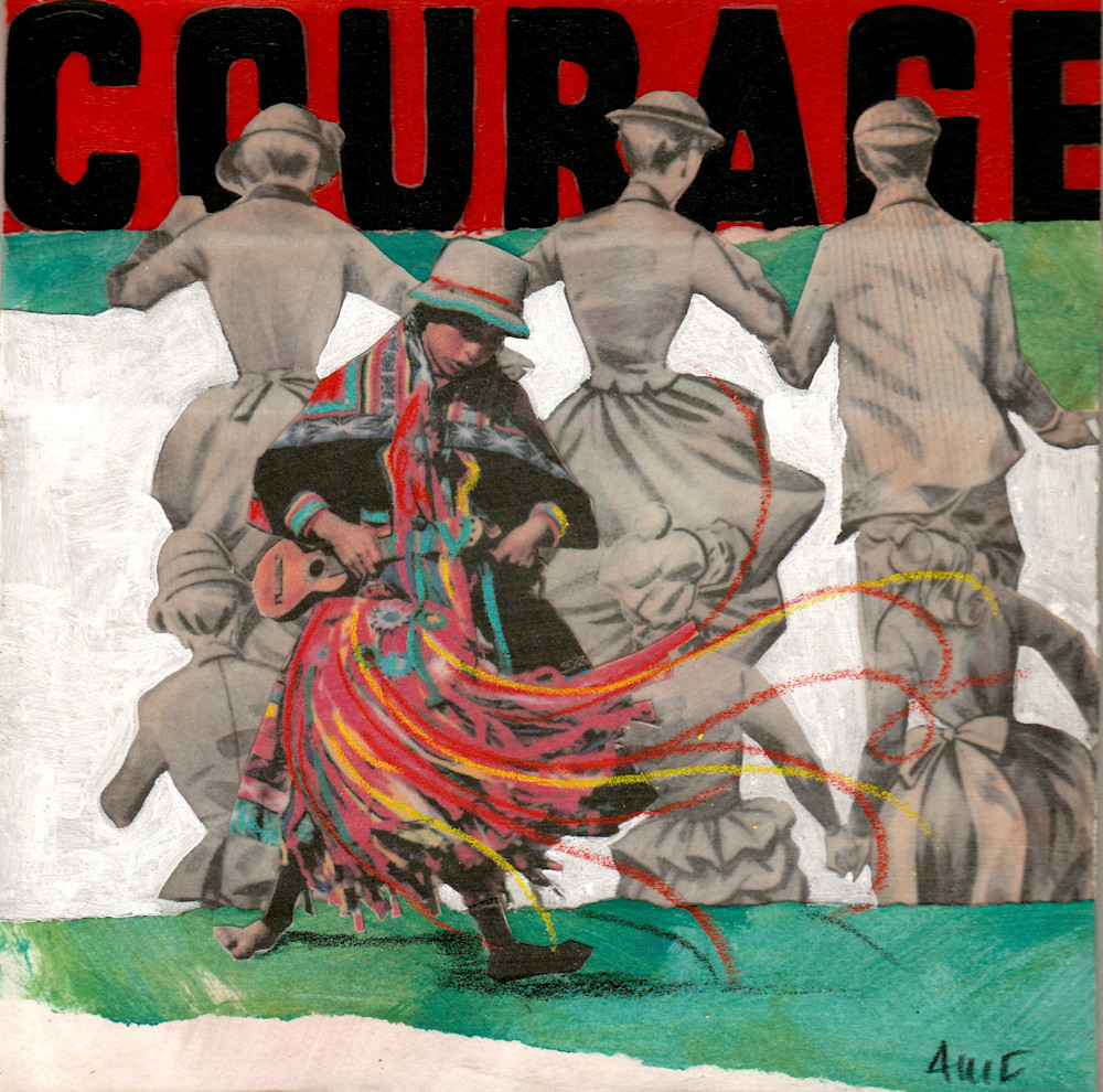 Courage Art | Amelia Furman Mixed Media