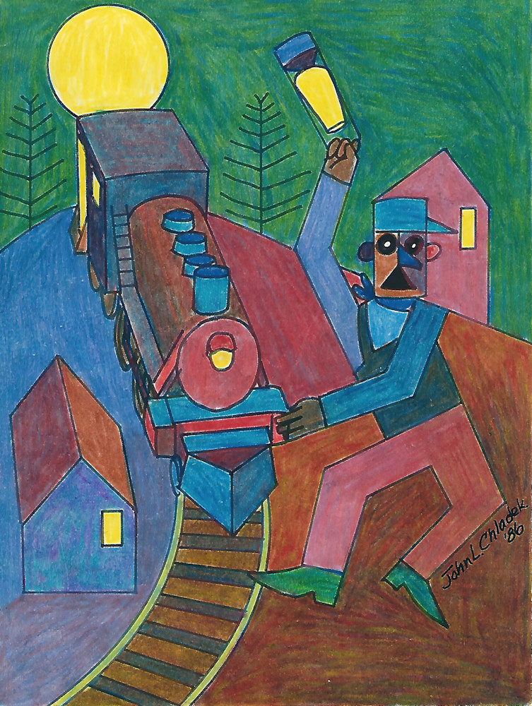 Fritz's Night Signal Art | The Beltway Bandits Art Emporium