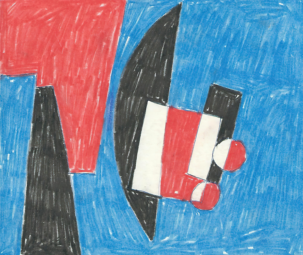 Black White Red Blue Art | The Beltway Bandits Art Emporium