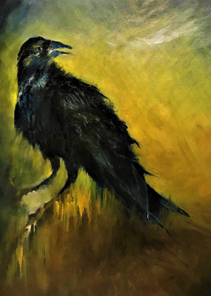 Perched Raven Art | nancychipman