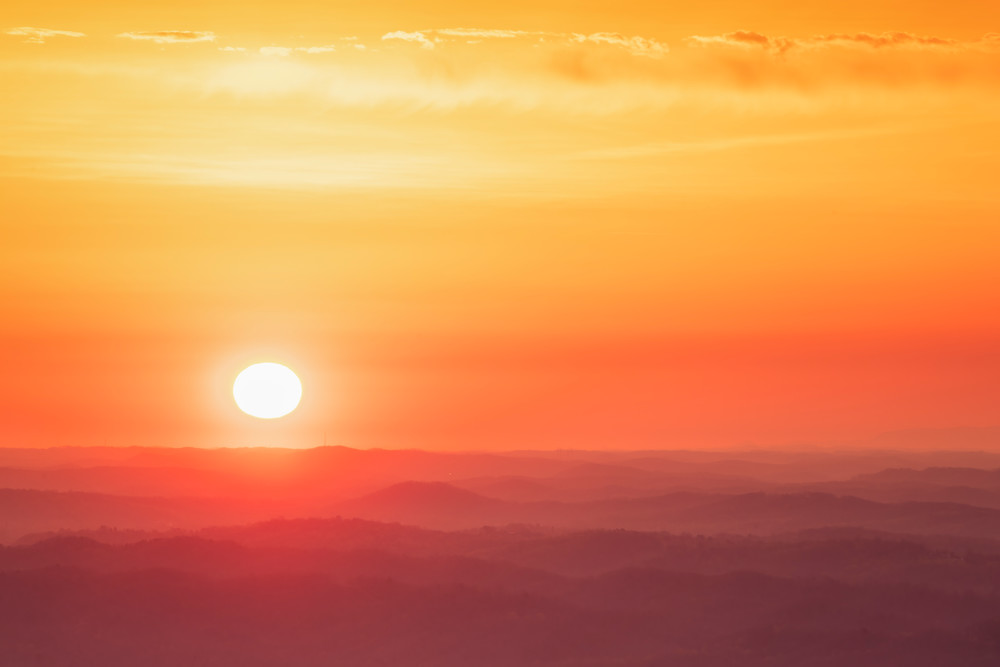 Sunrise Over the Foothills - Tennessee fine-art photography prints