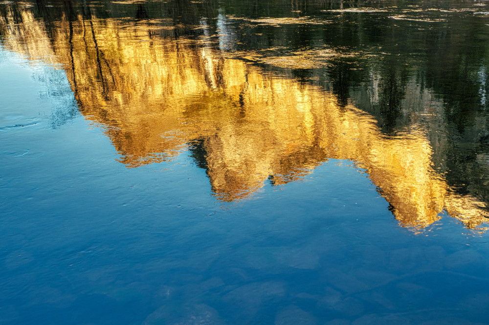 Reflection Of Bridal Veil Falls Yosemite Photography Art | zoeimagery