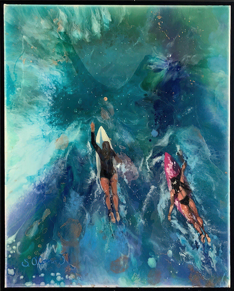 Surf Ladies Ii Art | Sarah O'Connor Art