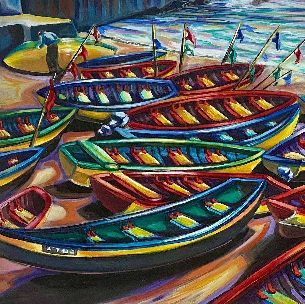 Waiting For The Tide Coasters Art | Avanti Art Gallery