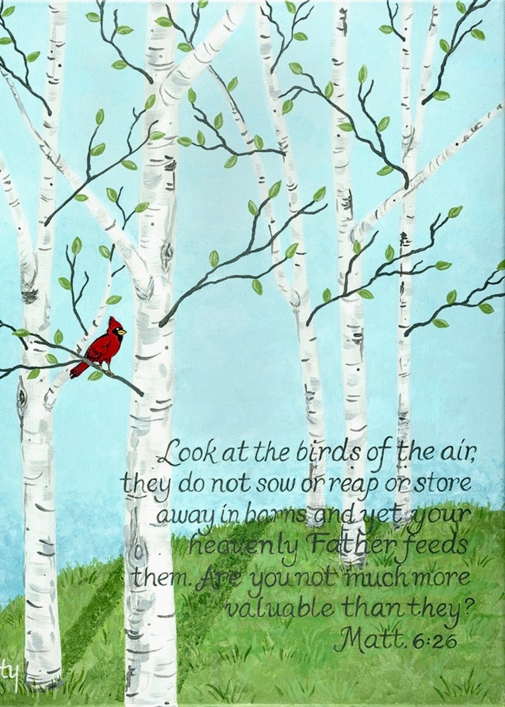 Look At The Birds   (5 X 7 Cards) Art | lpettyart