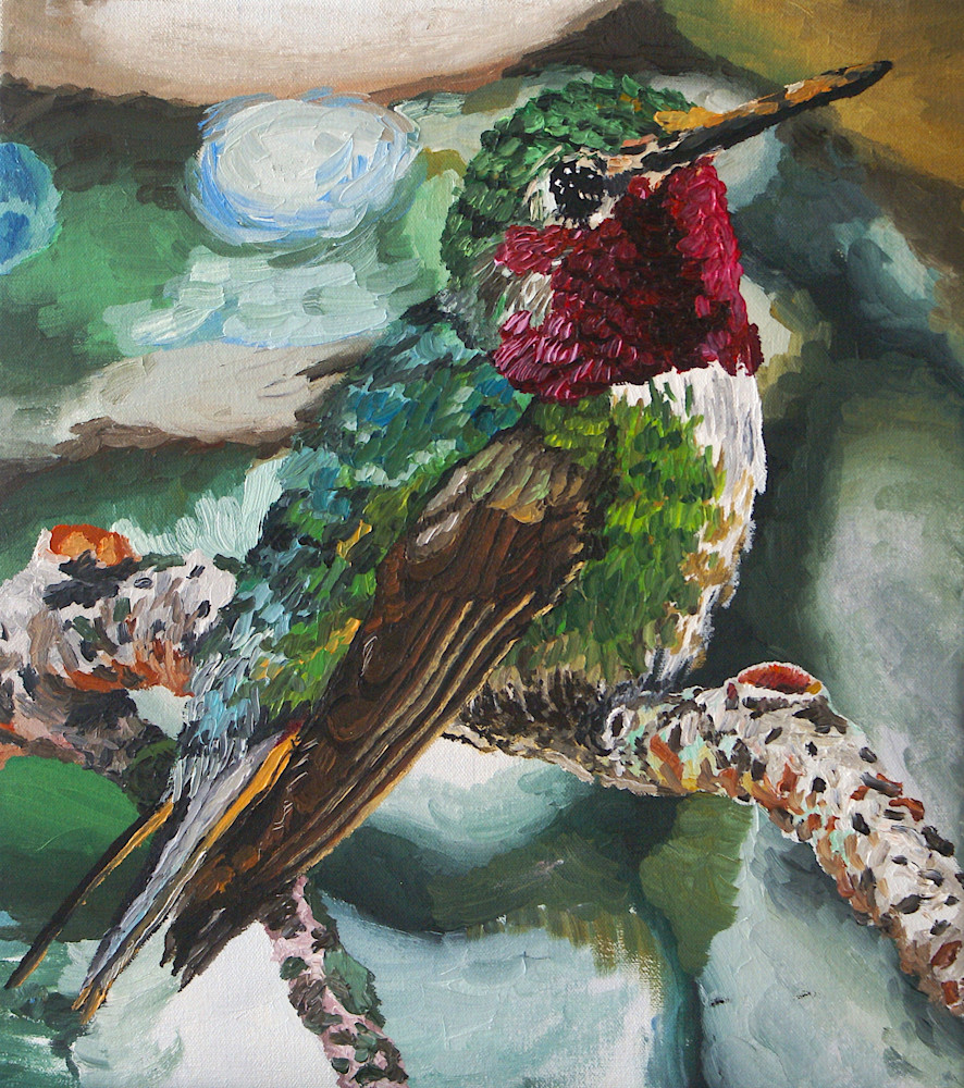 Broad Tailed Hummingbird Art | Whiptail Oils