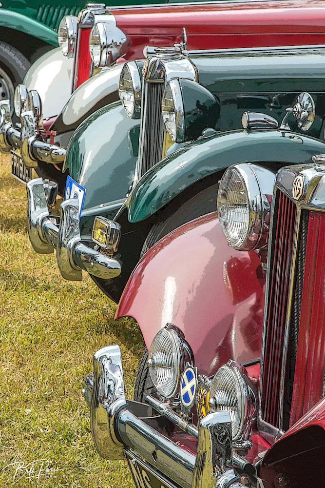Classic Cars In A Row.  So Many In One Spot On A Sunny Day. Photography Art | BILL PARIS PHOTOGRAPHY