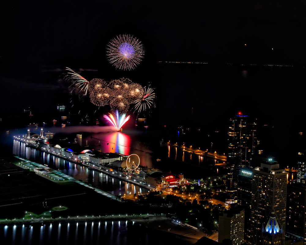 Wednesday Navy Pier Fireworks Photography Art | Photo Image Chicago