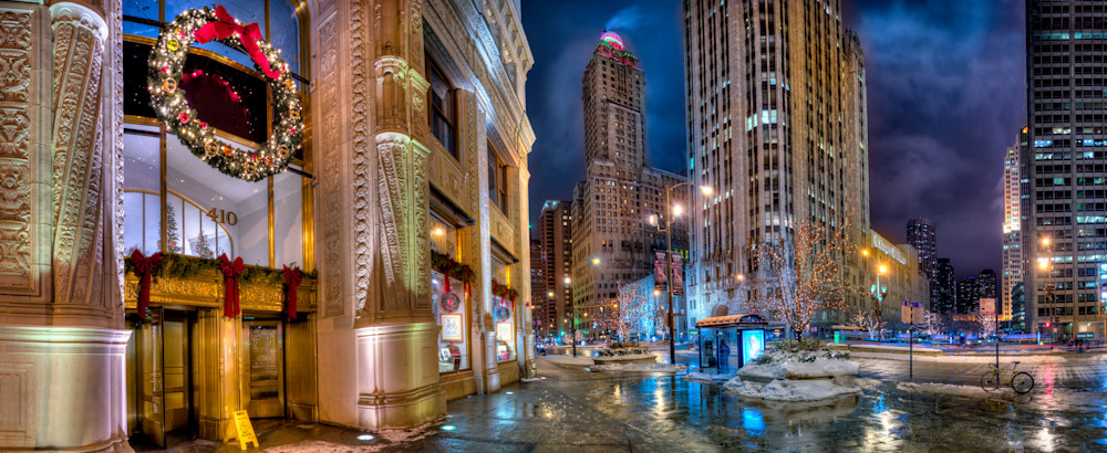 Happy Holidays Magnificent Mile Photography Art | Photo Image Chicago
