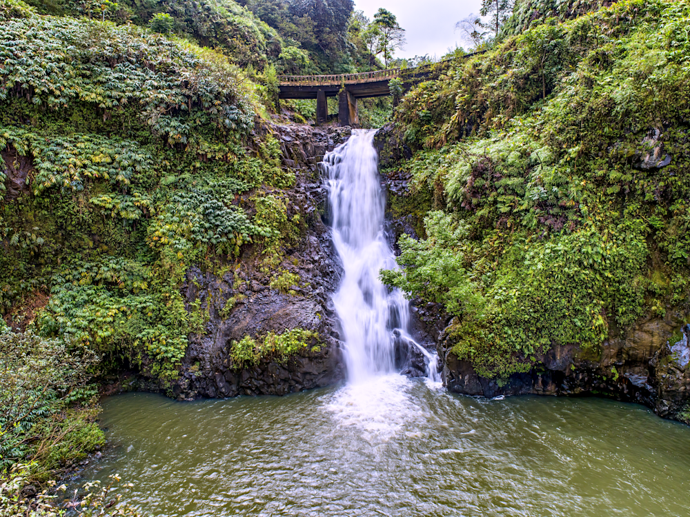 Lower Wailua Lki Falls Art | StephanieDay