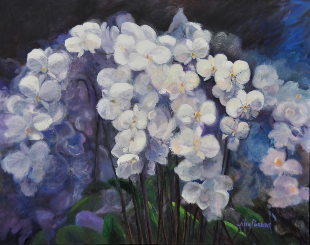 White Orchids Memories Art | Alix Porras Fine Art