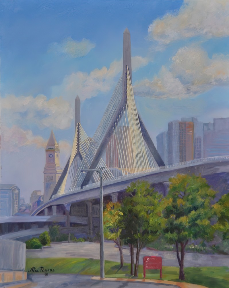 Zakim Bridge, Boston Art | Alix Porras Fine Art