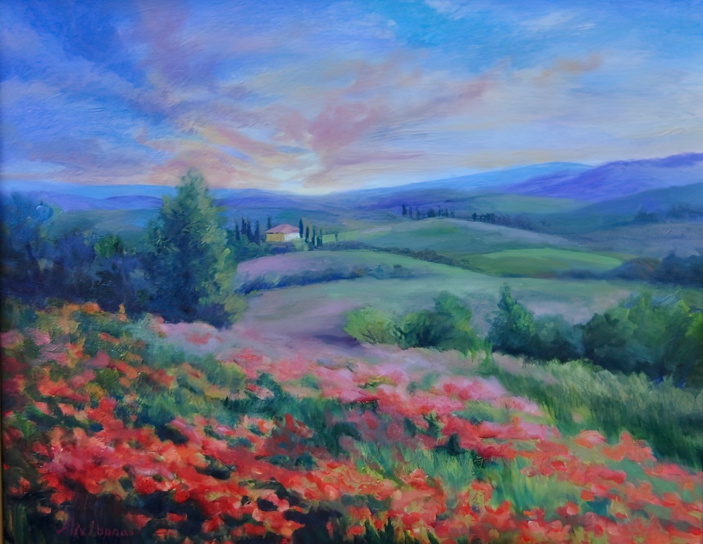 The Colors Of A Pleasant Afternoon In The Fields Art | Alix Porras Fine Art