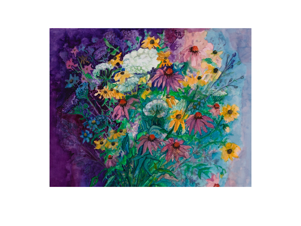 Wildflowers On White For Mug Or Tote Art | Thistle Hill Studio