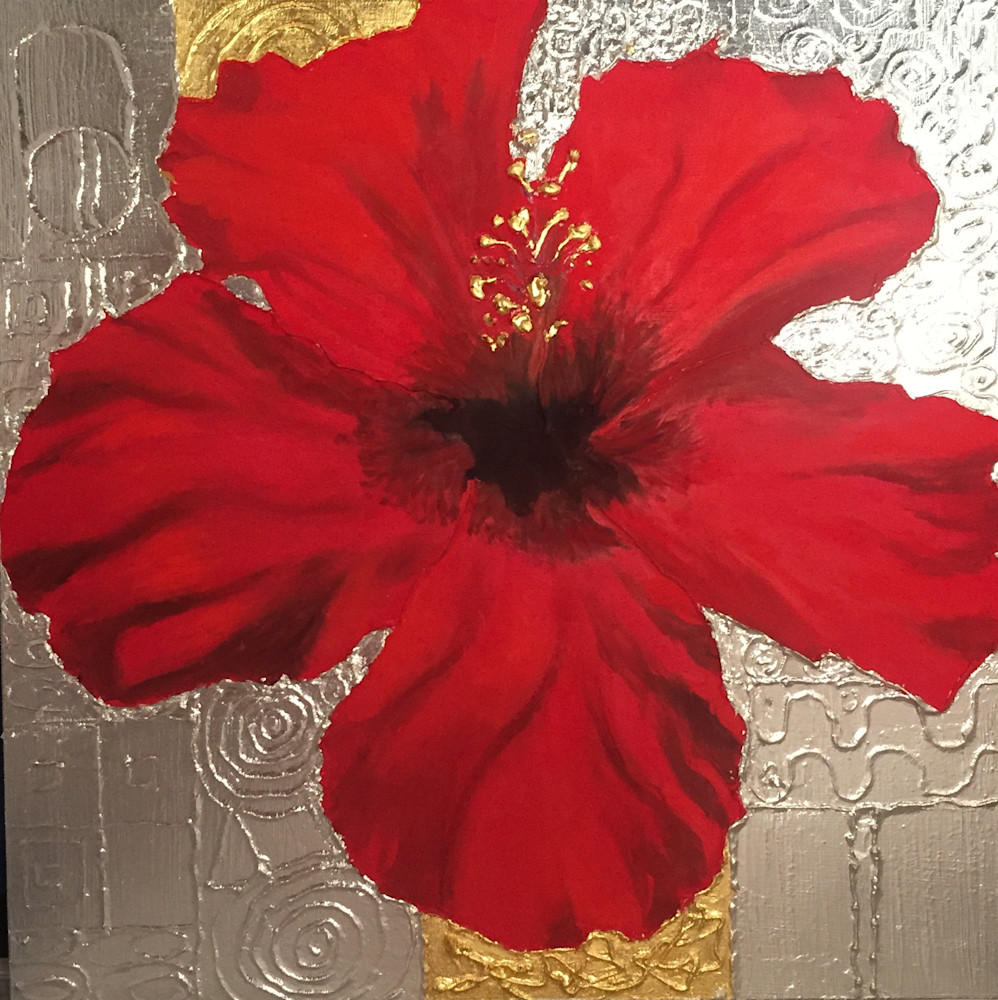 Red Hibiscus Art | Diana Jaffe Fine Art
