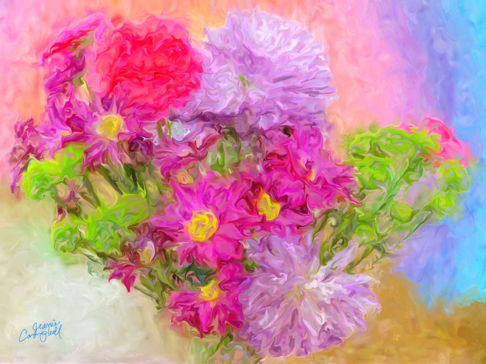 Bright Bouquet 0747  Art | Jeanie Campbell