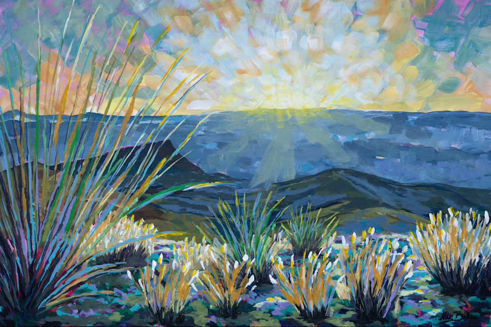 In All Her Glory | Big Bend National Park Impressionism Painting | Niki Baker