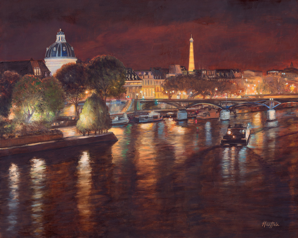 Cruising The Seine Art | Oilartist - Haeffele Fine Art