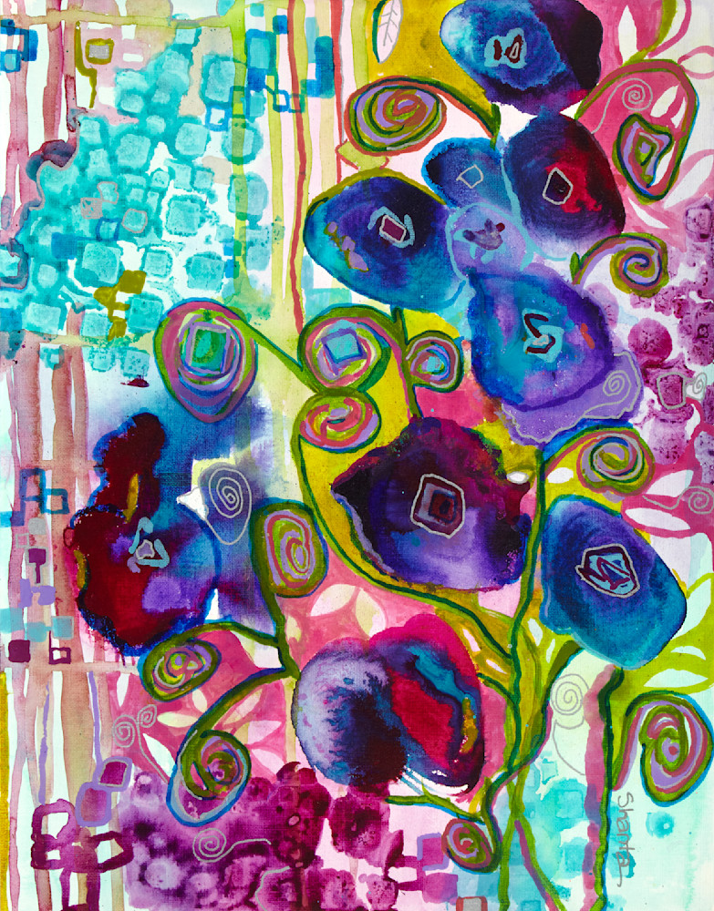 Modern Flowers Art | Shanta Louise Art