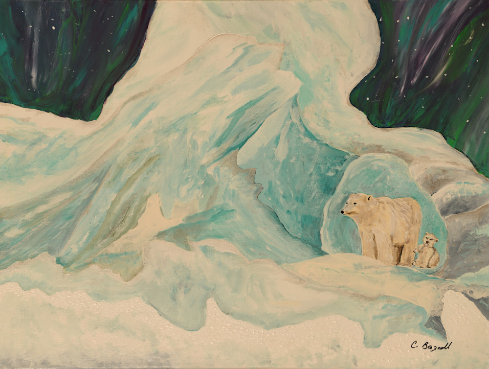 Polar Bear Night Art | Art Works Carolyn