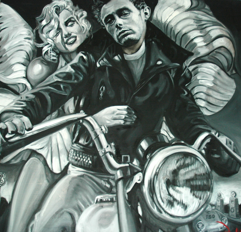 "Marilyn And Jimmy" Art | Art by Annabelle