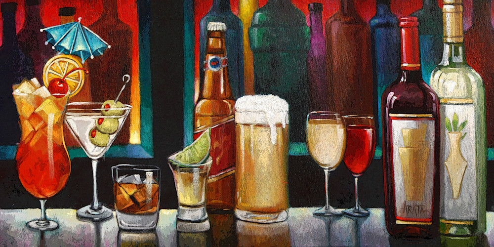 Liquid Libations  Art | Geraldine Arata