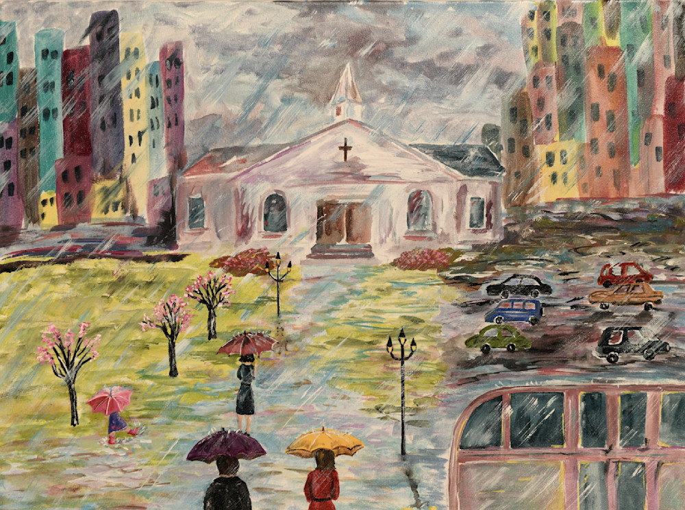 Rainy Day Church Art | Art Works Carolyn