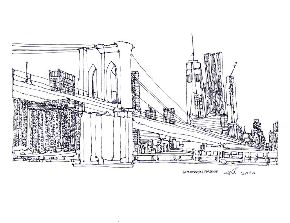 Nyc Bridges   Brooklyn 001 Art | SANDRO MADSEN