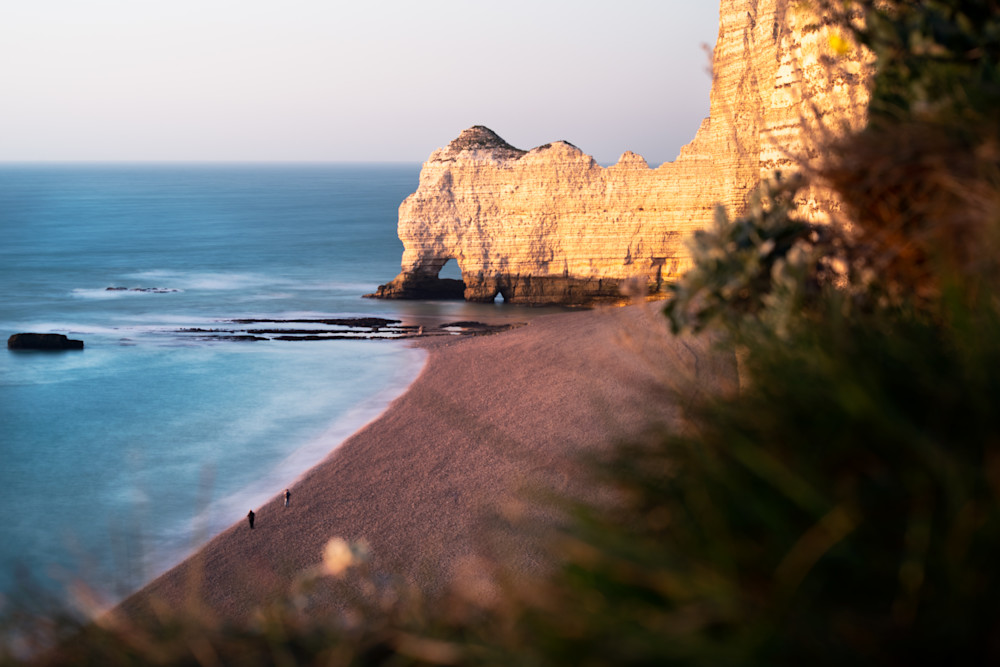 The formation known as Falaise d'Amont, on France's "Alabaster Coast" in Étretat - Fine Art Photo Print