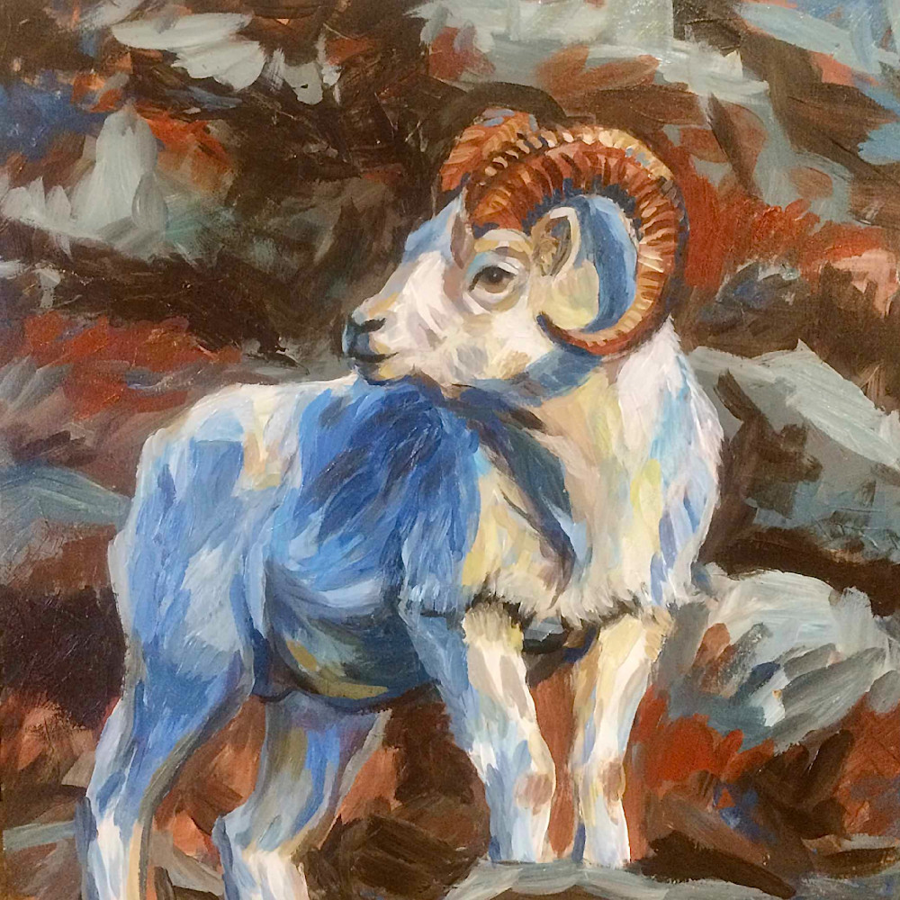 Strength   Alaska Dall Sheep Art | Amanda Faith Alaska Paintings