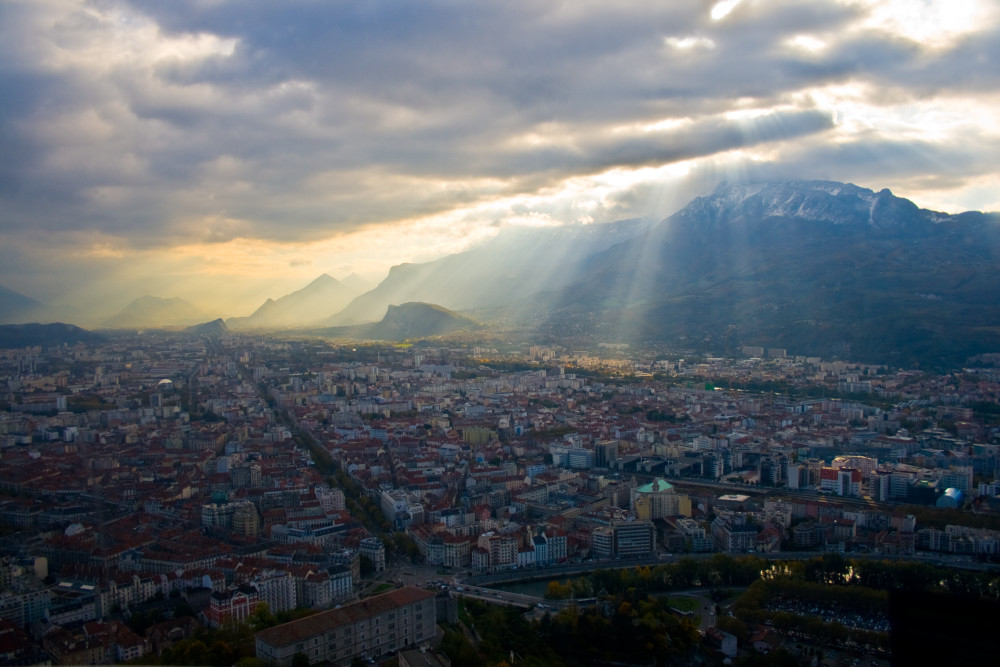 Sun Shines Over Grenoble