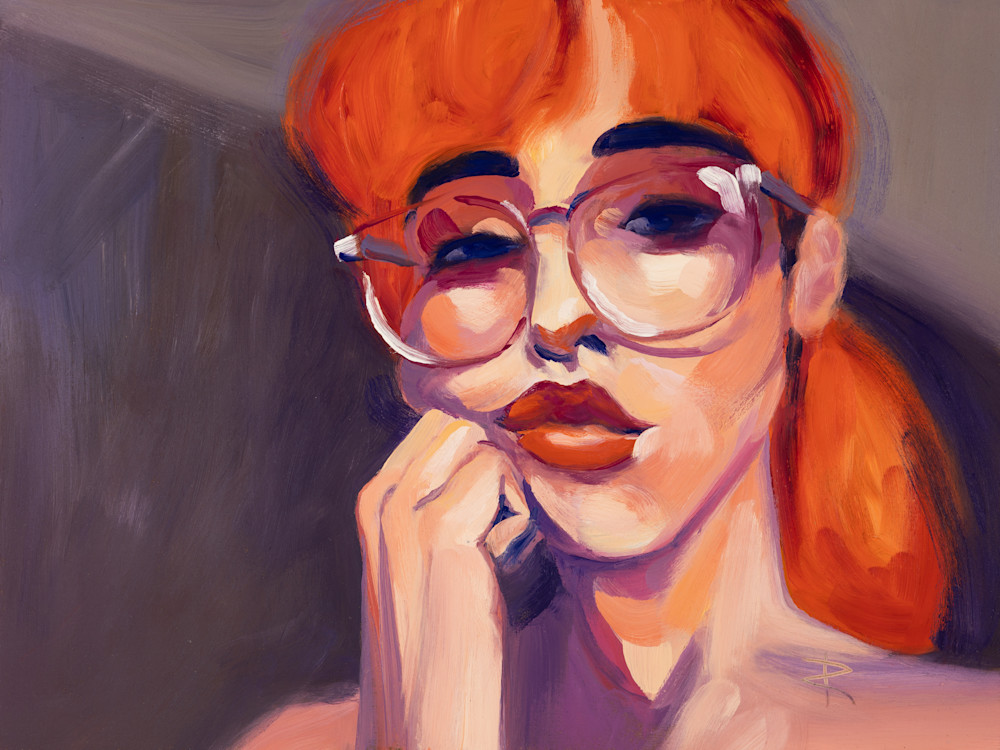20210527 Woman With Glasses Art | Rich Wilkie inc
