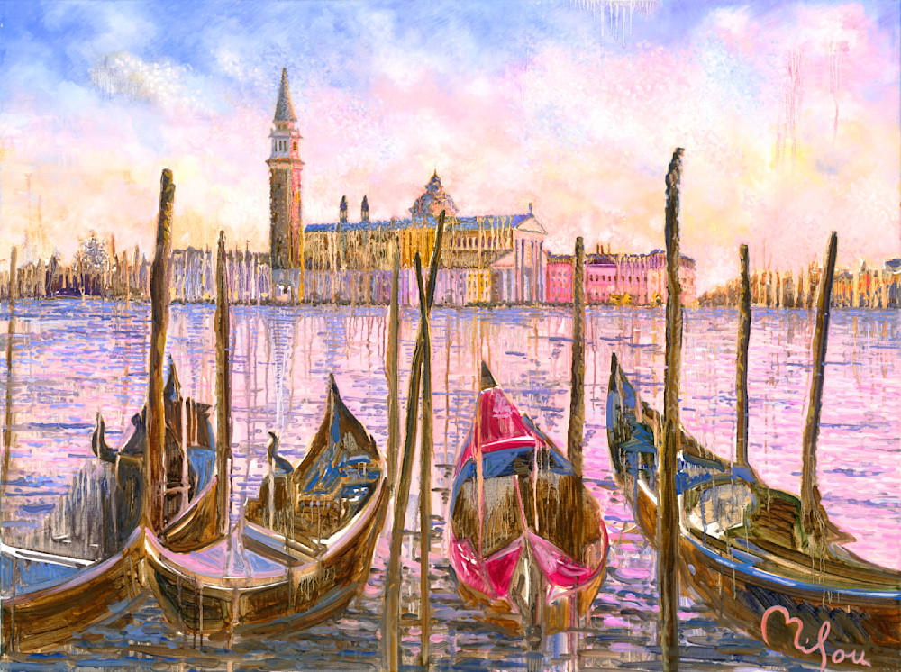 Italian Venice Boats Art | perrymilou