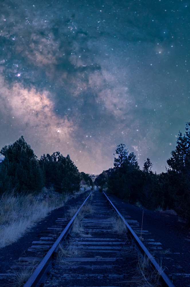 "All Aboard For The Milky Way!" Photography Art | Majestic Mountain Photos