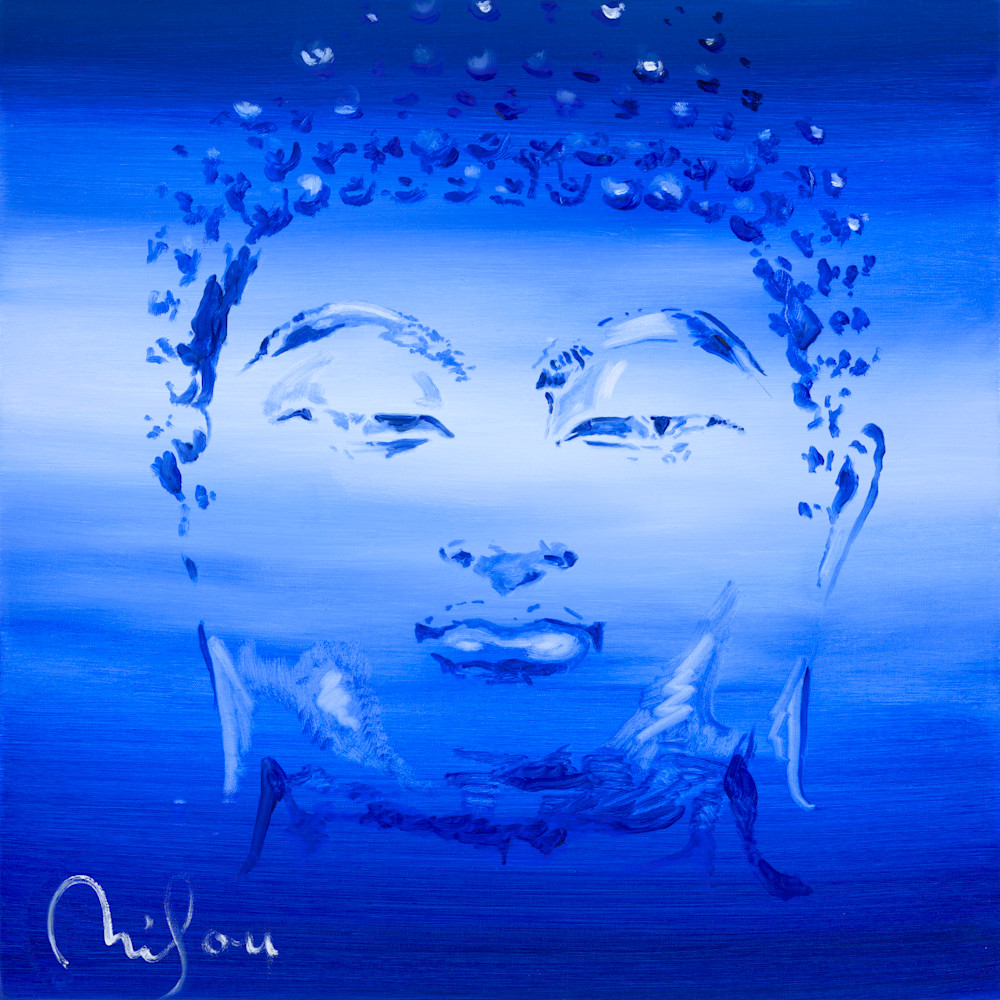 Spiritual Blue Buddha 1 Art | perrymilou