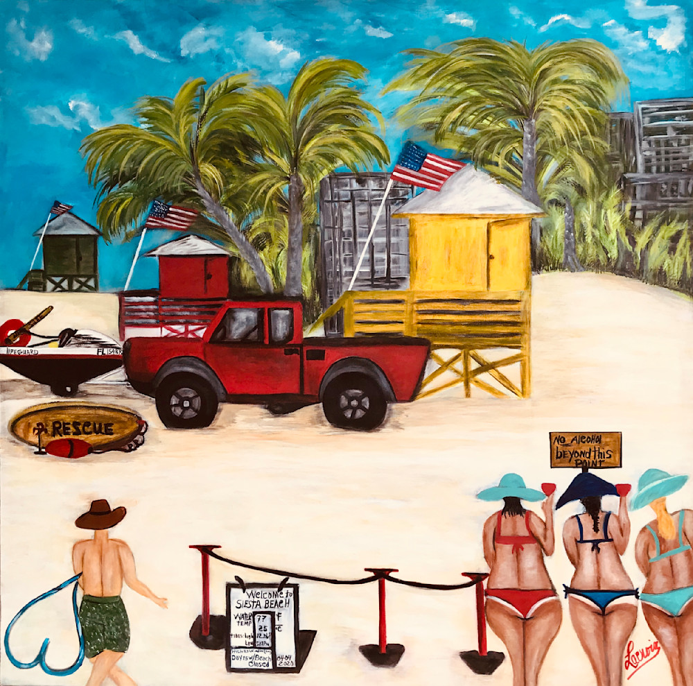 Print The Siesta Beach Art | Art By Lacroix LLC