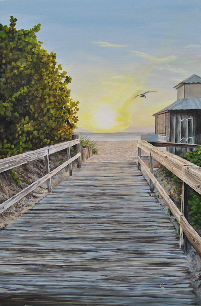 Boardwalk to Paradise Paintings by Carol-Ann Salley