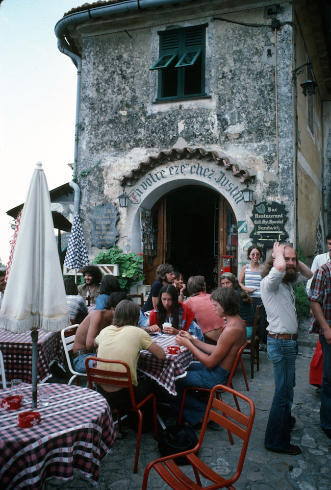 Cafe At Village Of Eze Near Monaco  Photography Art | LazarosImages