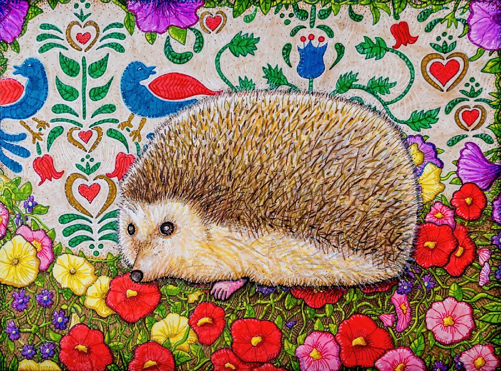 Harmonious Hedgehog Art | Kristen Palana