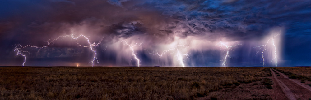 Night Lightning On The Mesa Photography Art | Rick Saul Photography