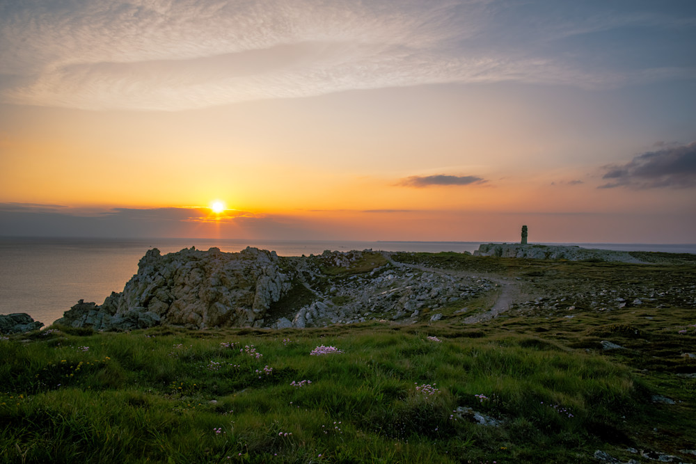 Another day ends on Pointe de Pen-Hir, the extreme edge of Camaret sur Mer in Celtic France - Fine Art Photography Print