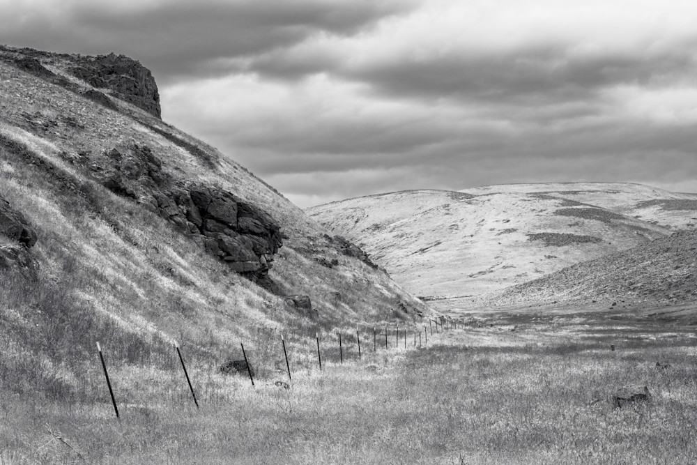 Fence Line, Rocky Coulee, Washington, 2022